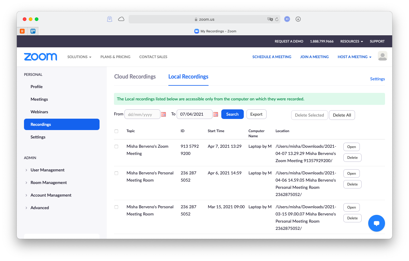 how to record a zoom meeting on mac