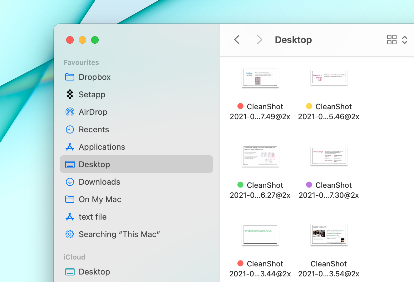 use tags to organize files