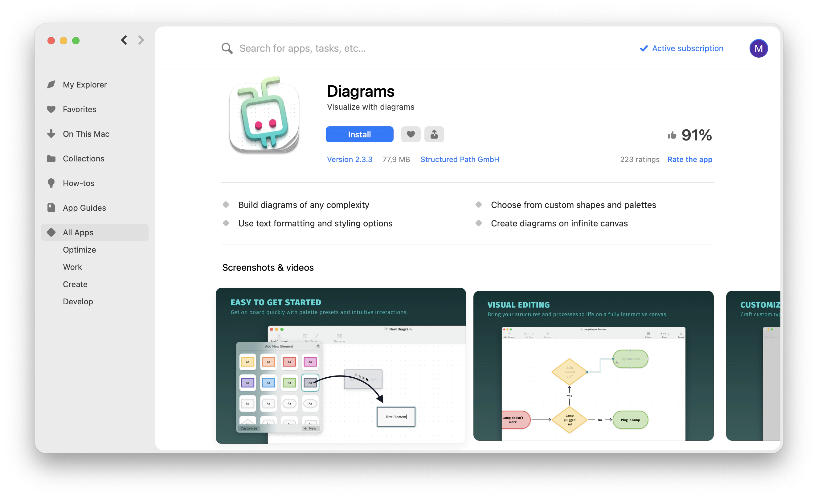 Diagrams app