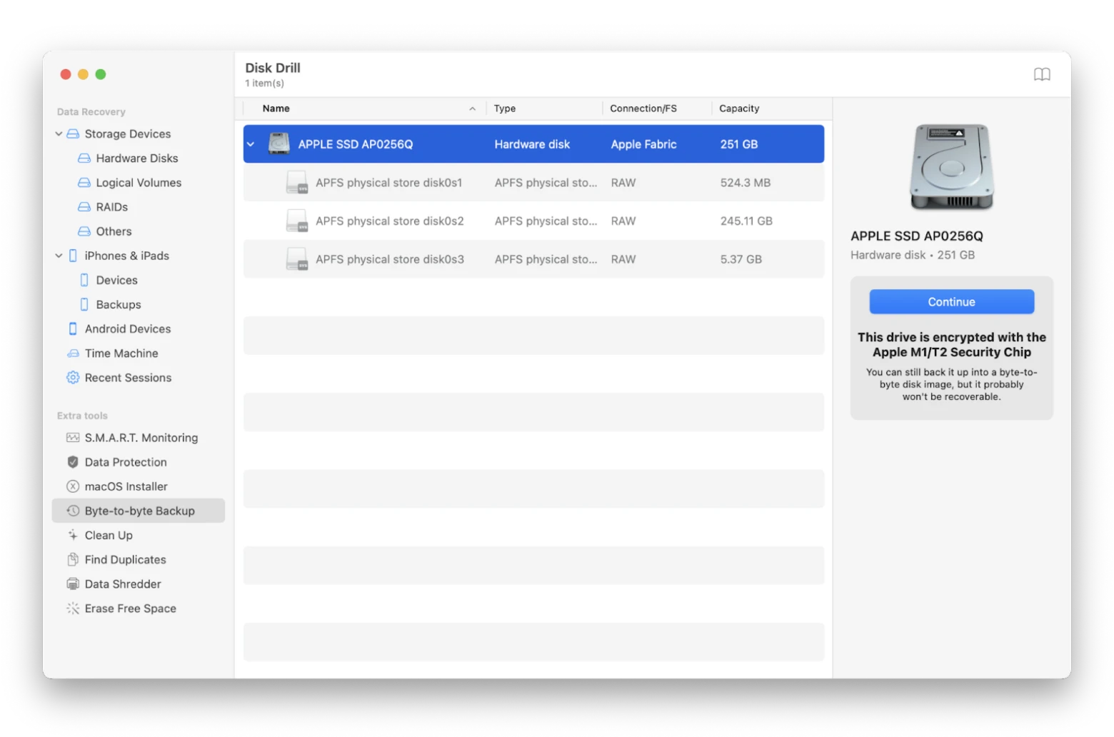 disk drill create clone