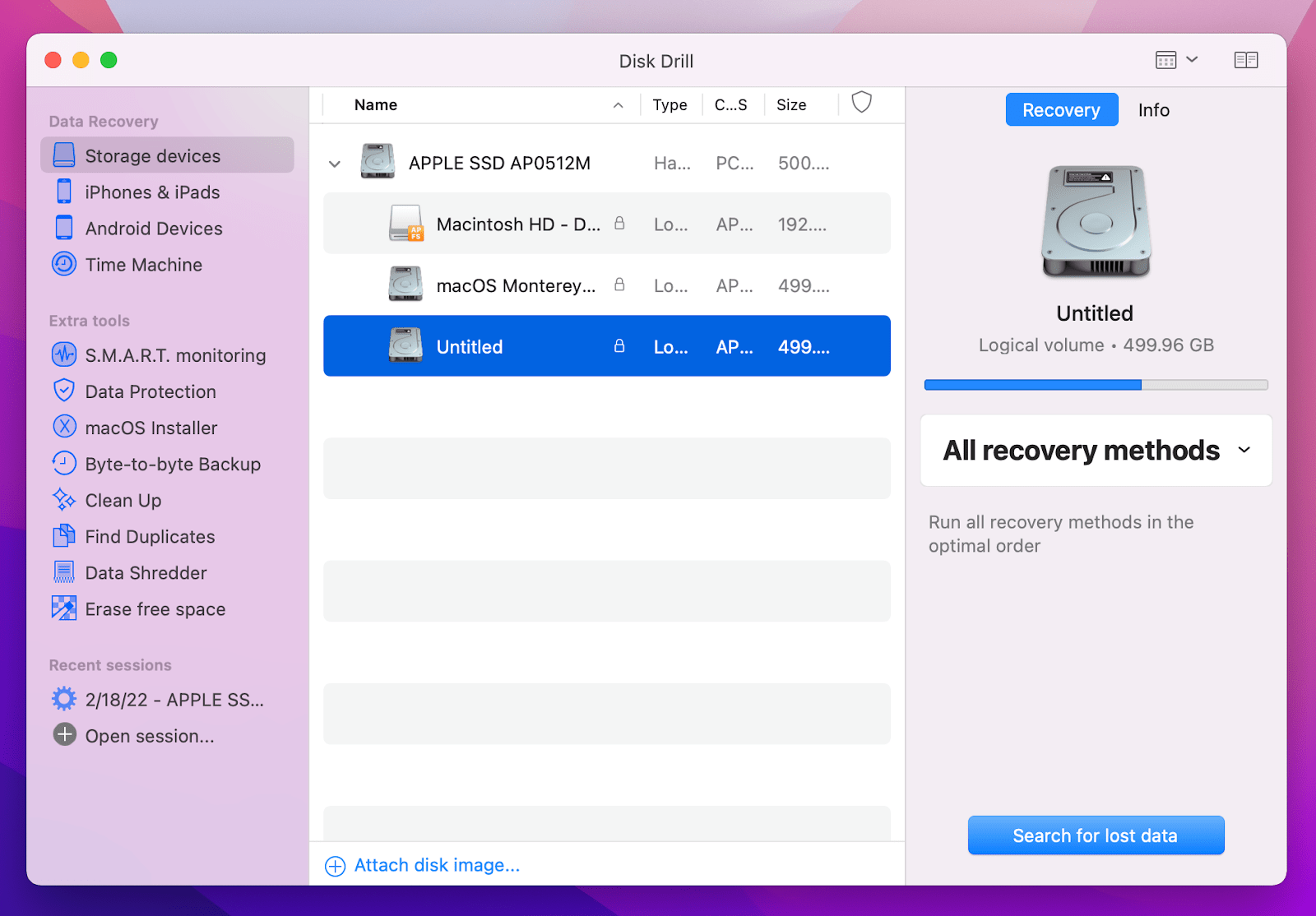 disk drill recover mac