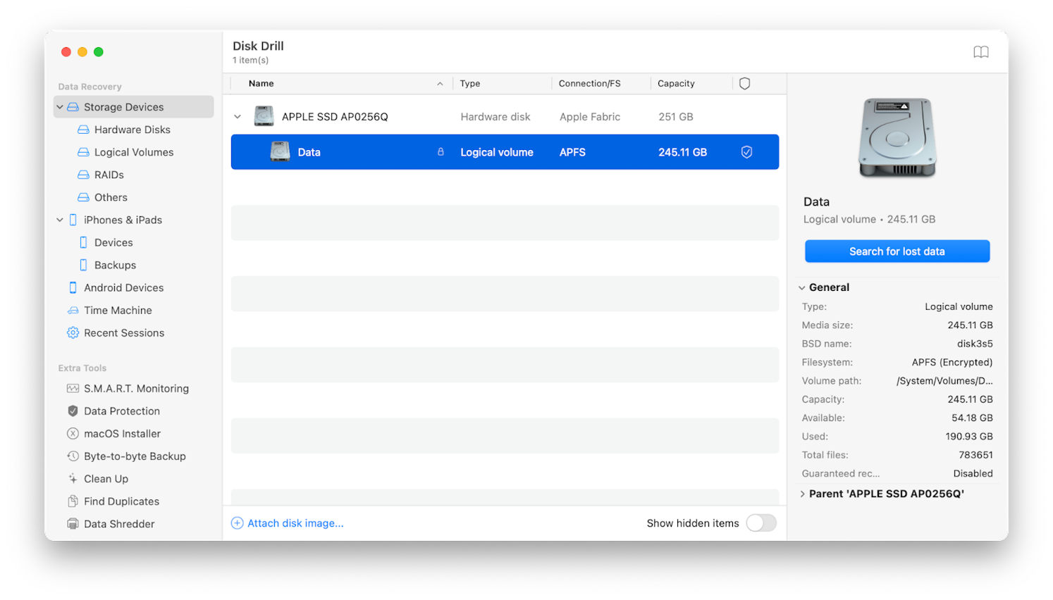 recover files with Disk Drill