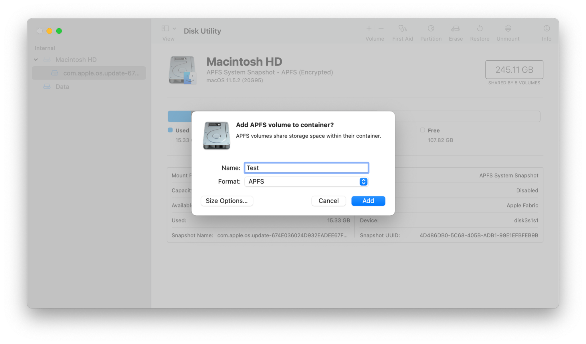 how to partition external drive mac