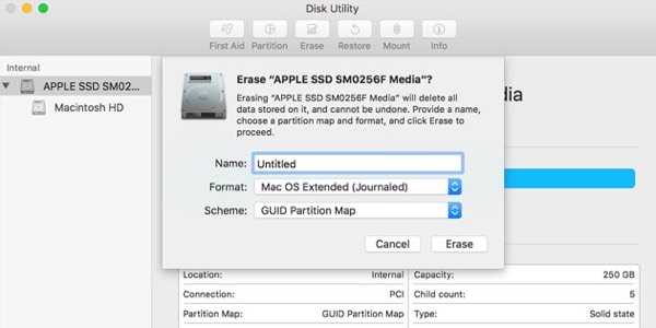 clean install mac os sierra without usb