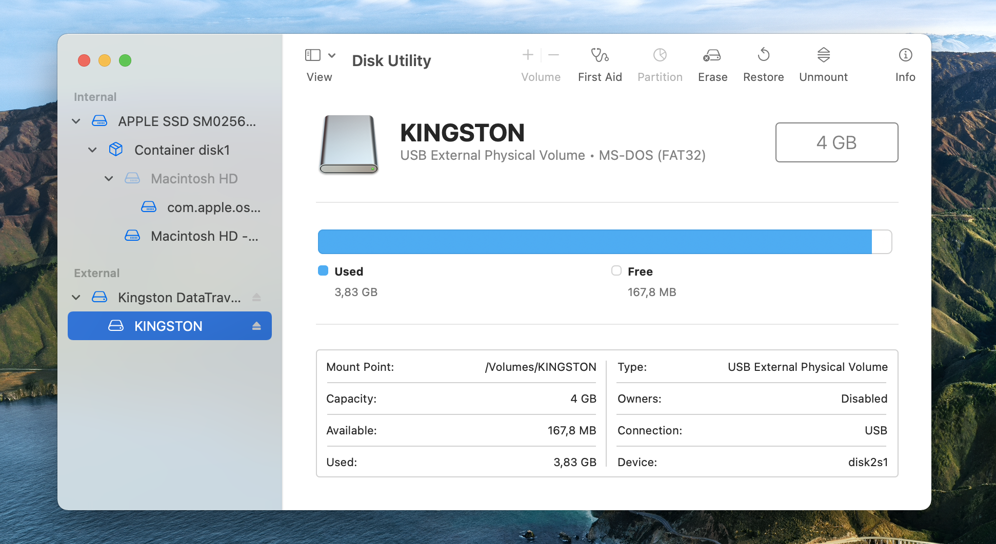 mac disk utility formating hard drive for windows