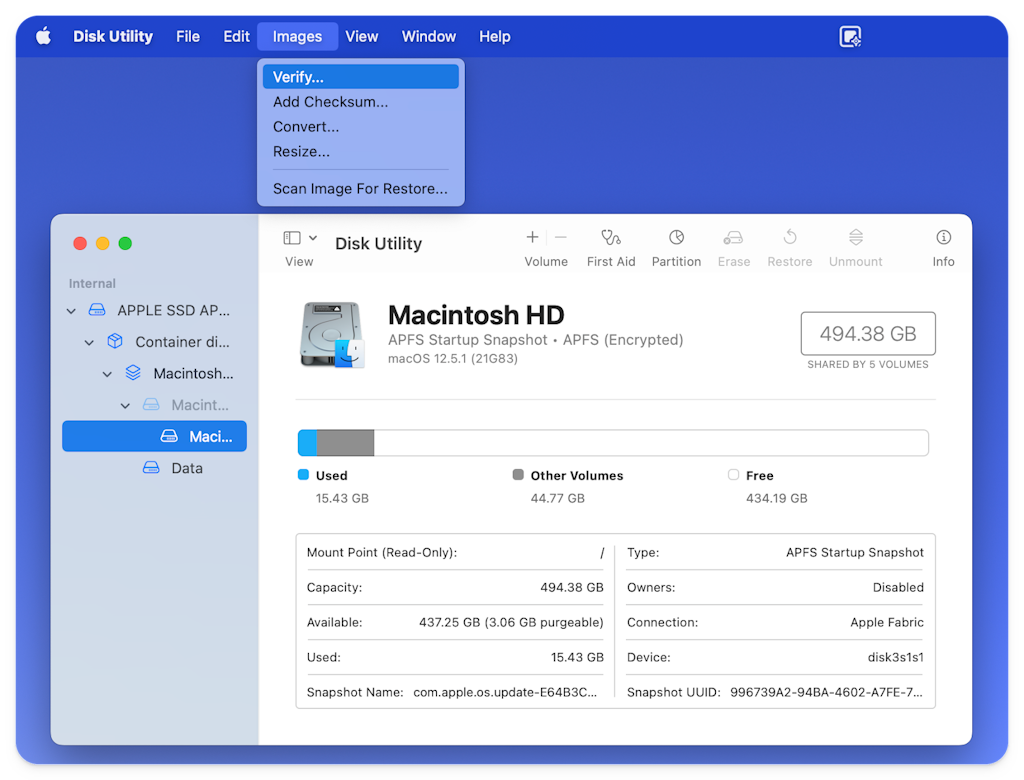 Get rid of “The following disk images couldn’t be opened” warning