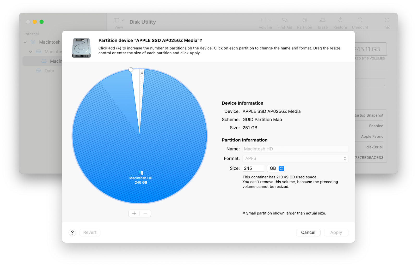 disk utility partition