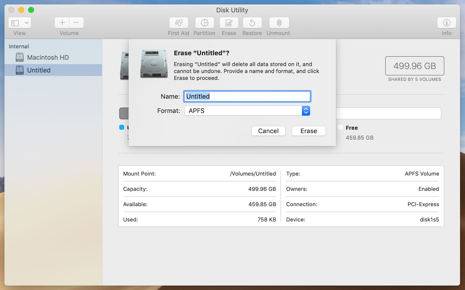 format an SD card with Disk Utility