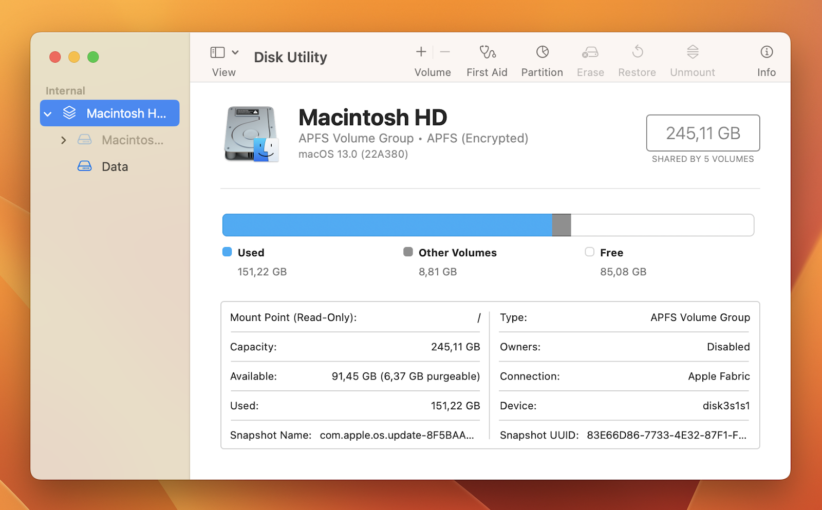 disk utility sd card