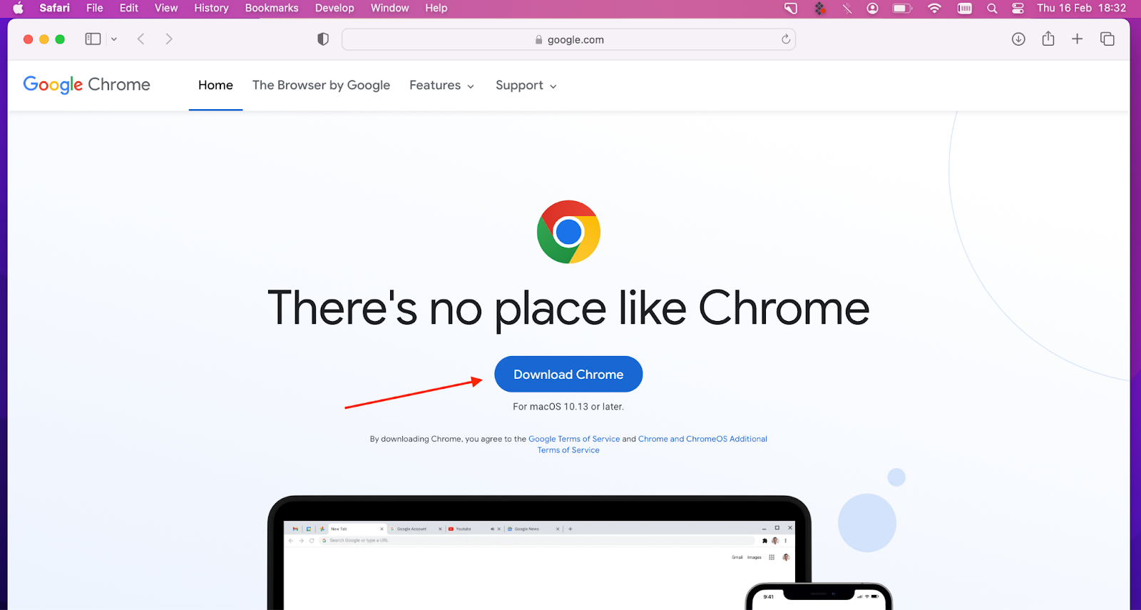 Chrome-Browser für Mac herunterladen