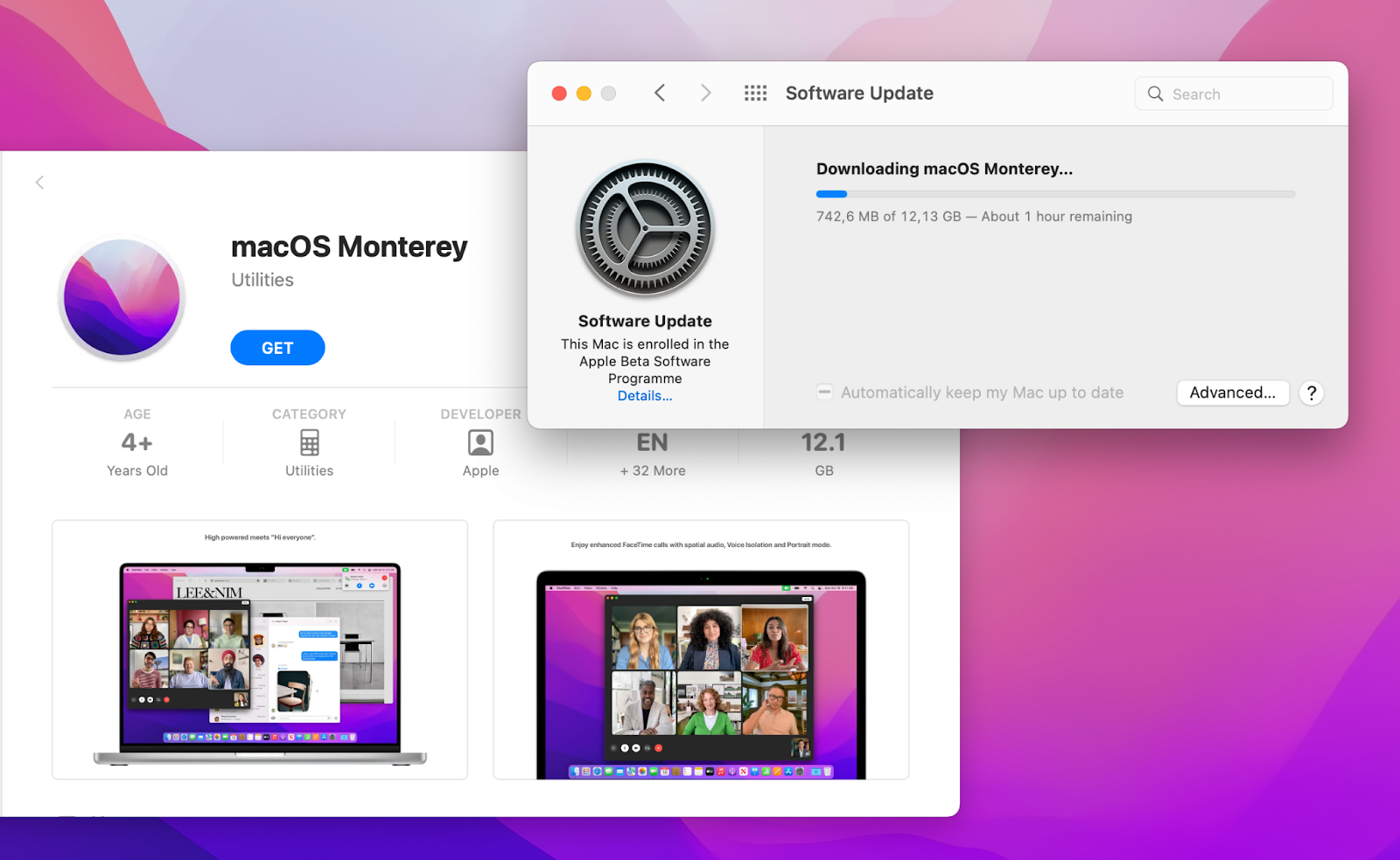 App Store 上的 macOS Monterey