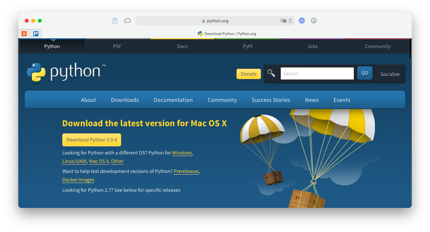 python software download for mac