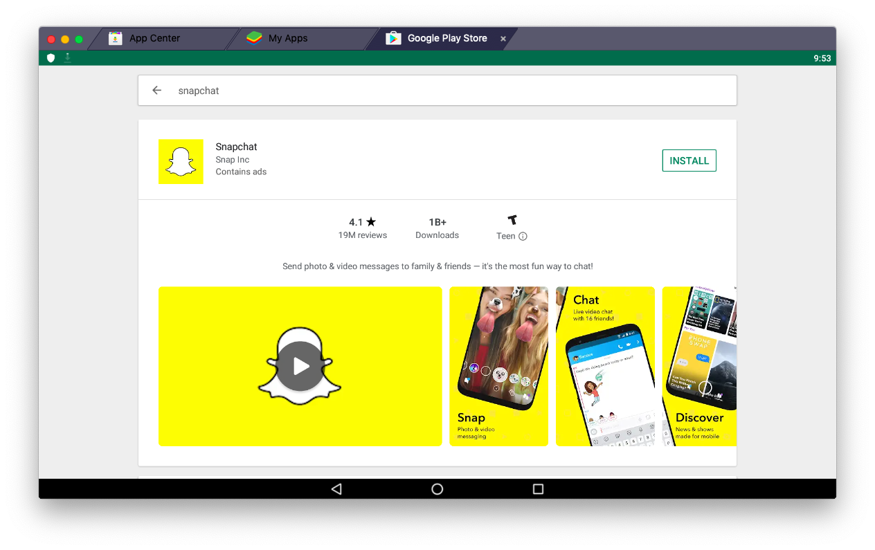 download snapchat bluestacks mac