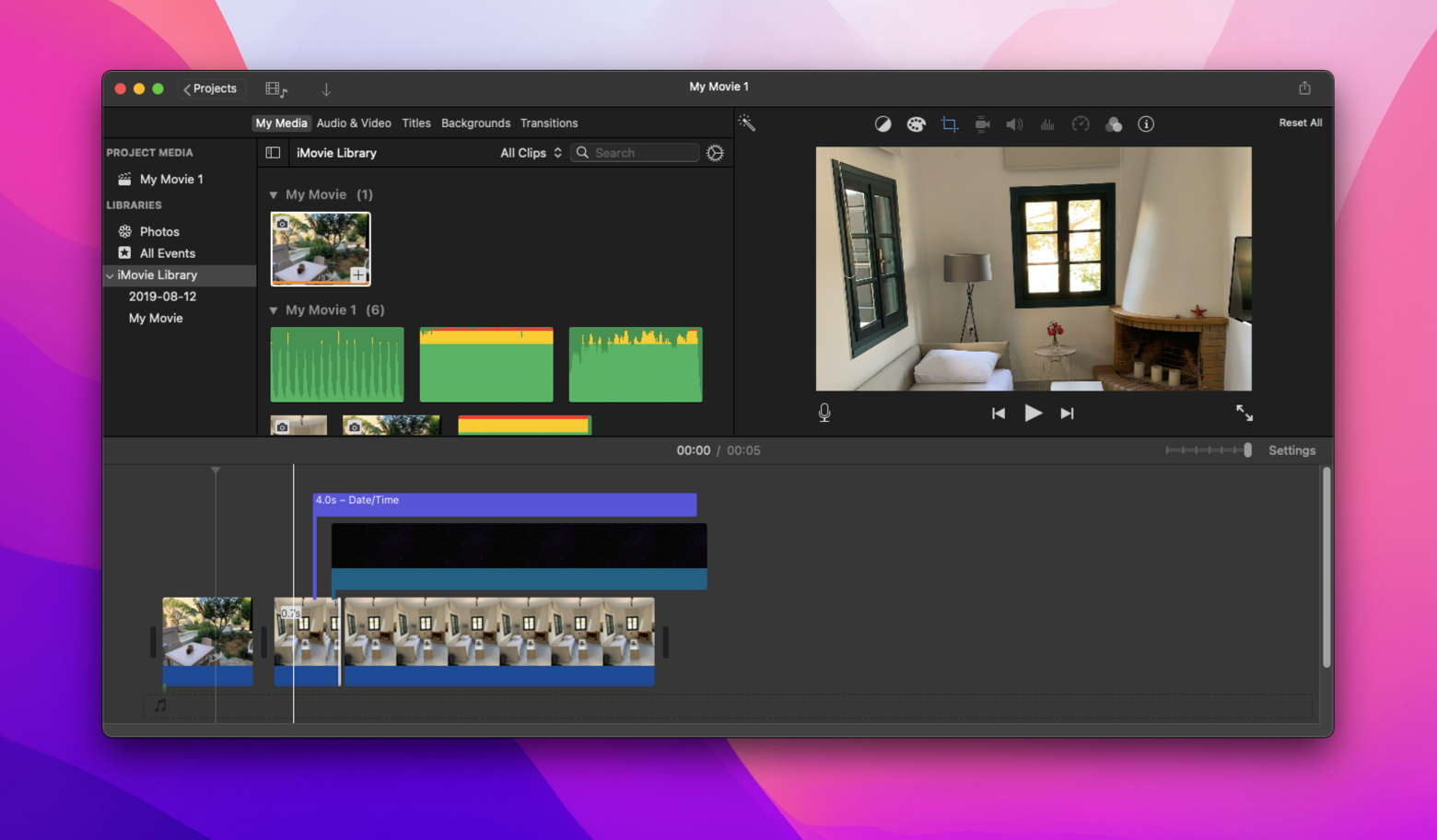 edit YouTube video with iMovie