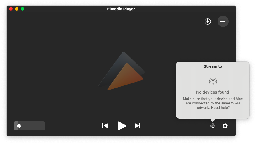 Elmedia DLNA server and player