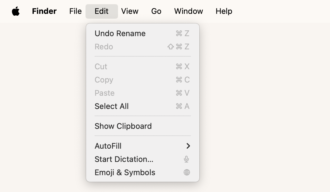 emojis menu bar