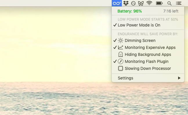 Endurance energy save Mac app Endurance energy save Mac app