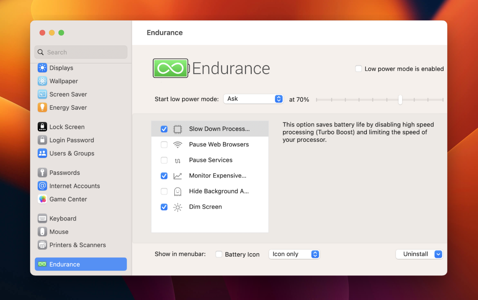 endurance macos