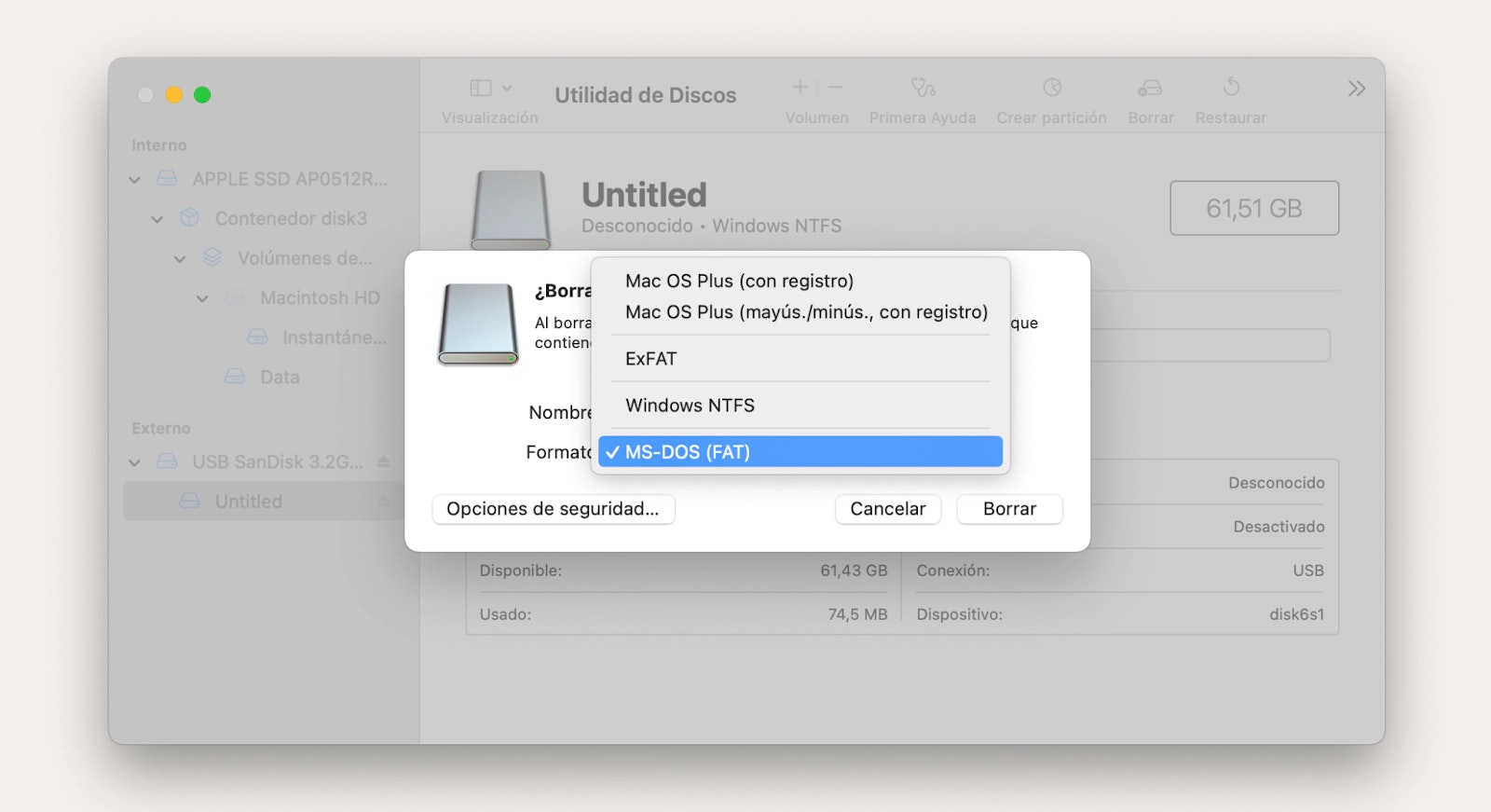 escribir en unidades NTFS usando Utilidad de Discos escribir en unidades NTFS usando Utilidad de Discos