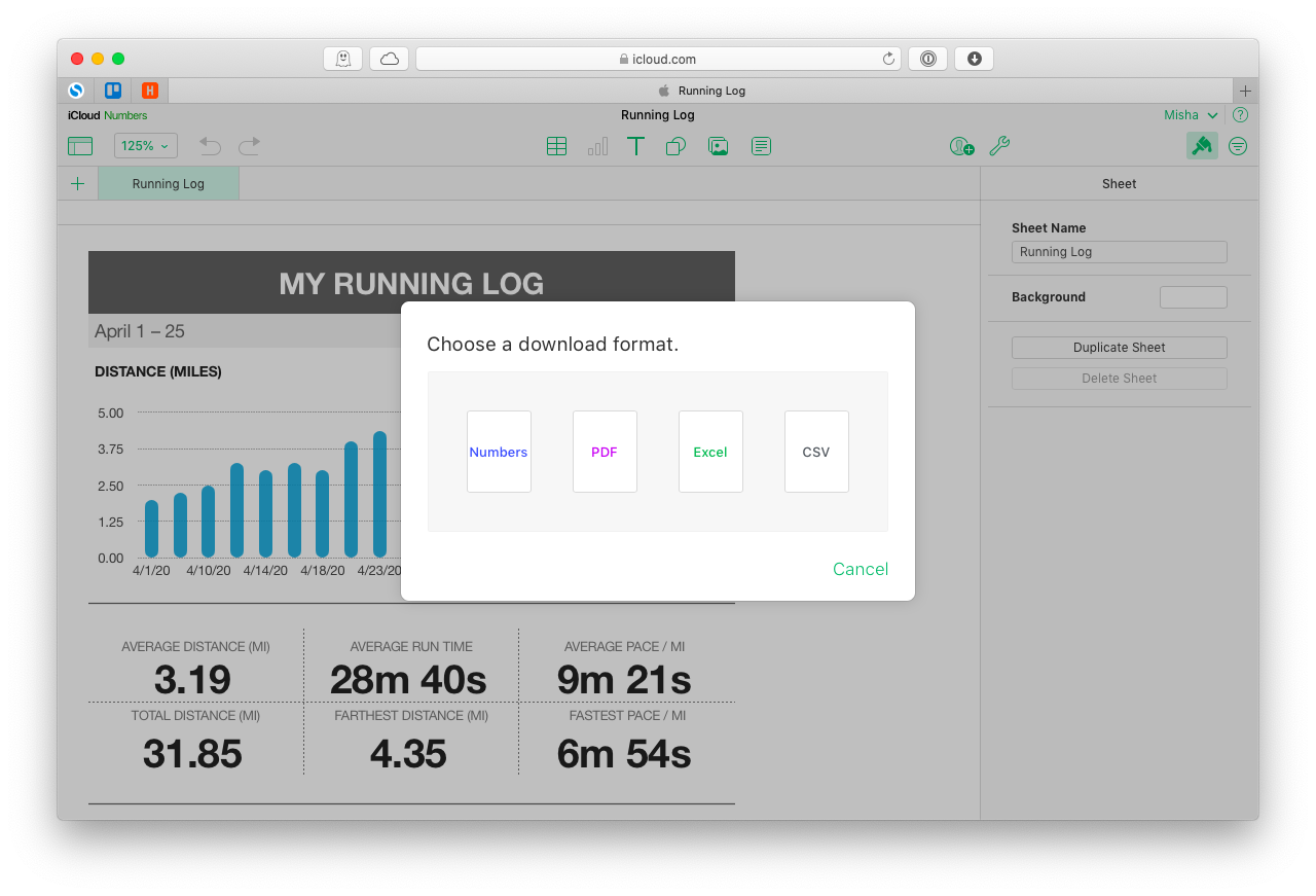 Excel iCloud download Excel Mac