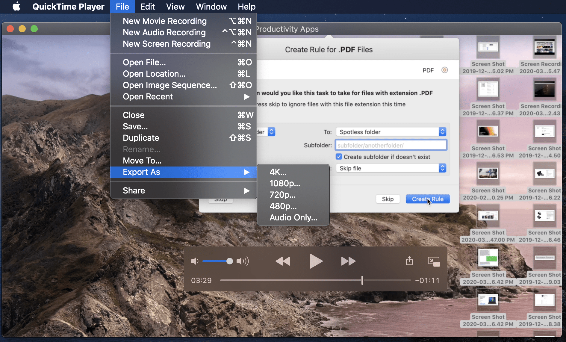 how to change quicktime player to mp4