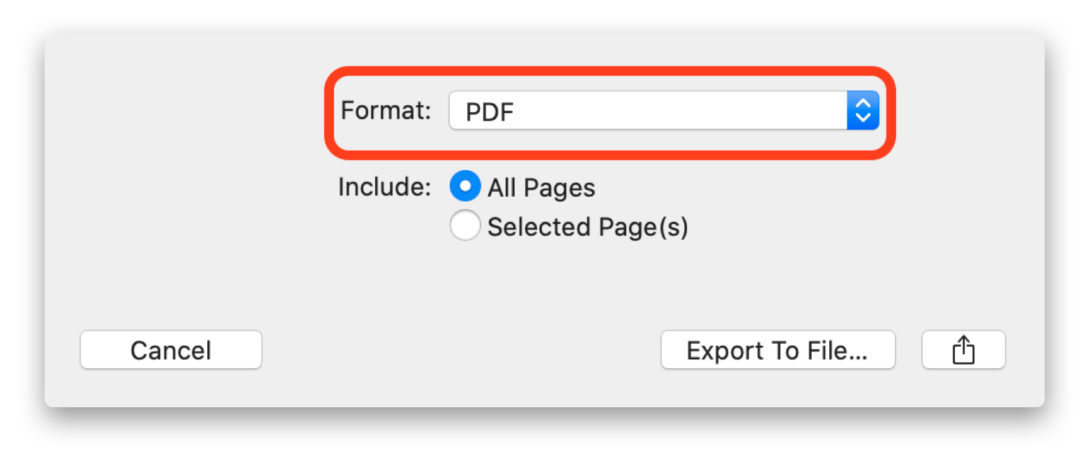 Enregistrer un fichier PDF