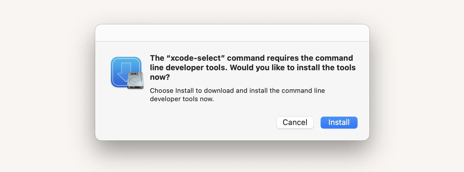 xcode-select install