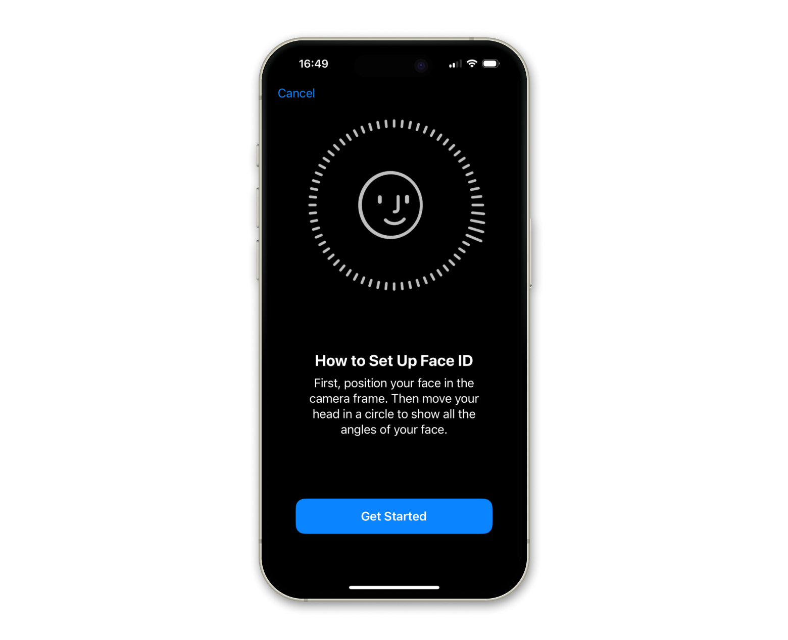 Set up Face ID on iPhone