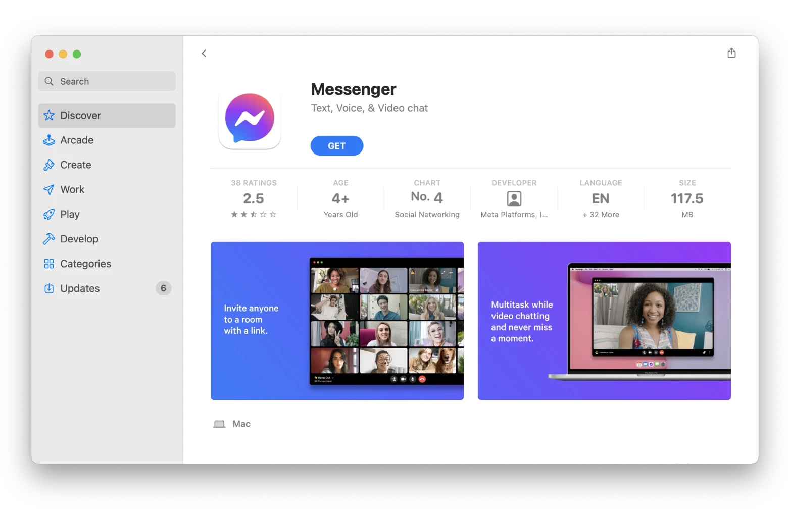 Facebook Messenger Mac