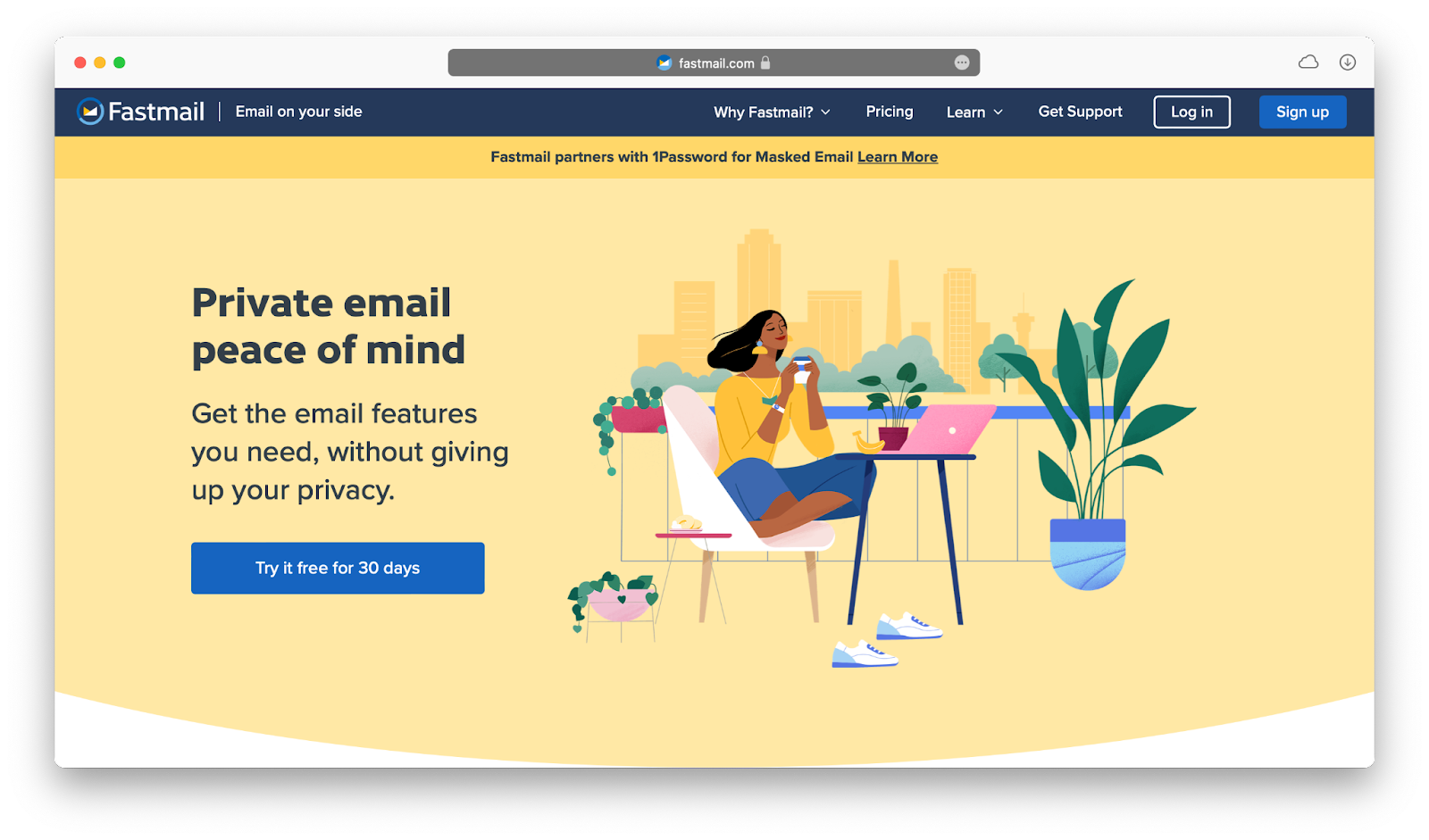 thư điện tử độc lập fastmail mac