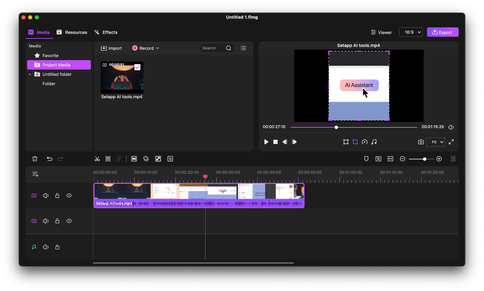 Filmage Editor options Filmage Editor options