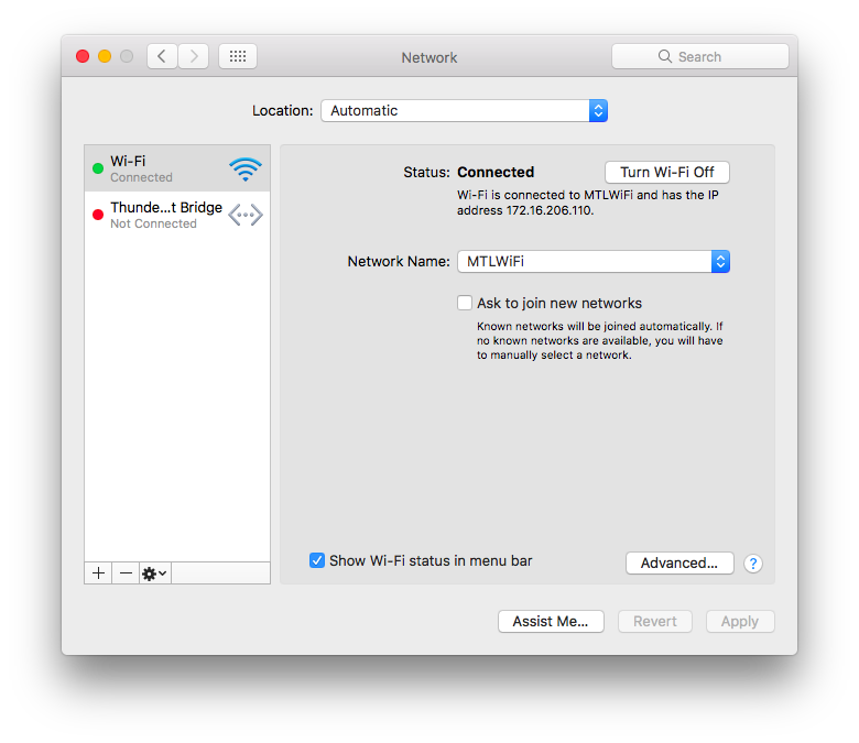 how to check ip in macbook