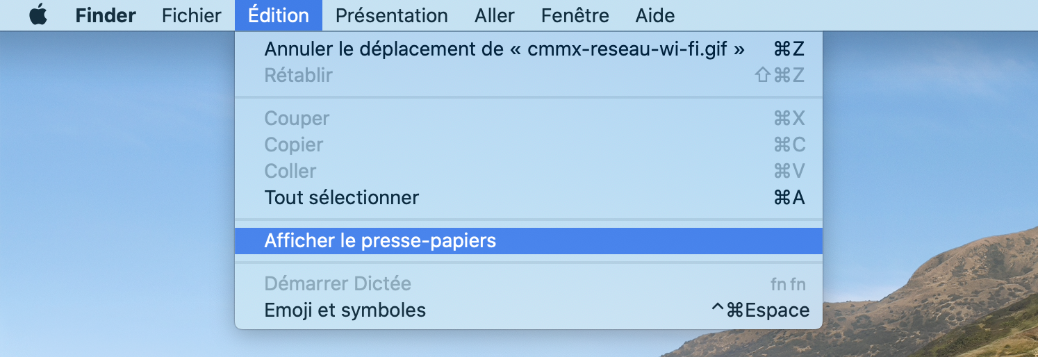 Acceder A L Historique Du Presse Papiers Copier Coller Sur Un Mac