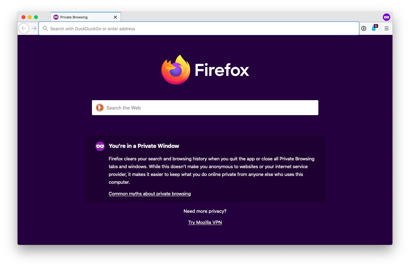 Firefox Private Browsing