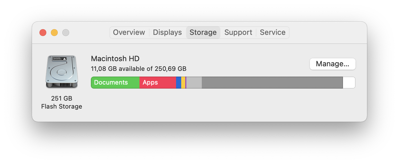 delete apps for cleaning up disc space on mac