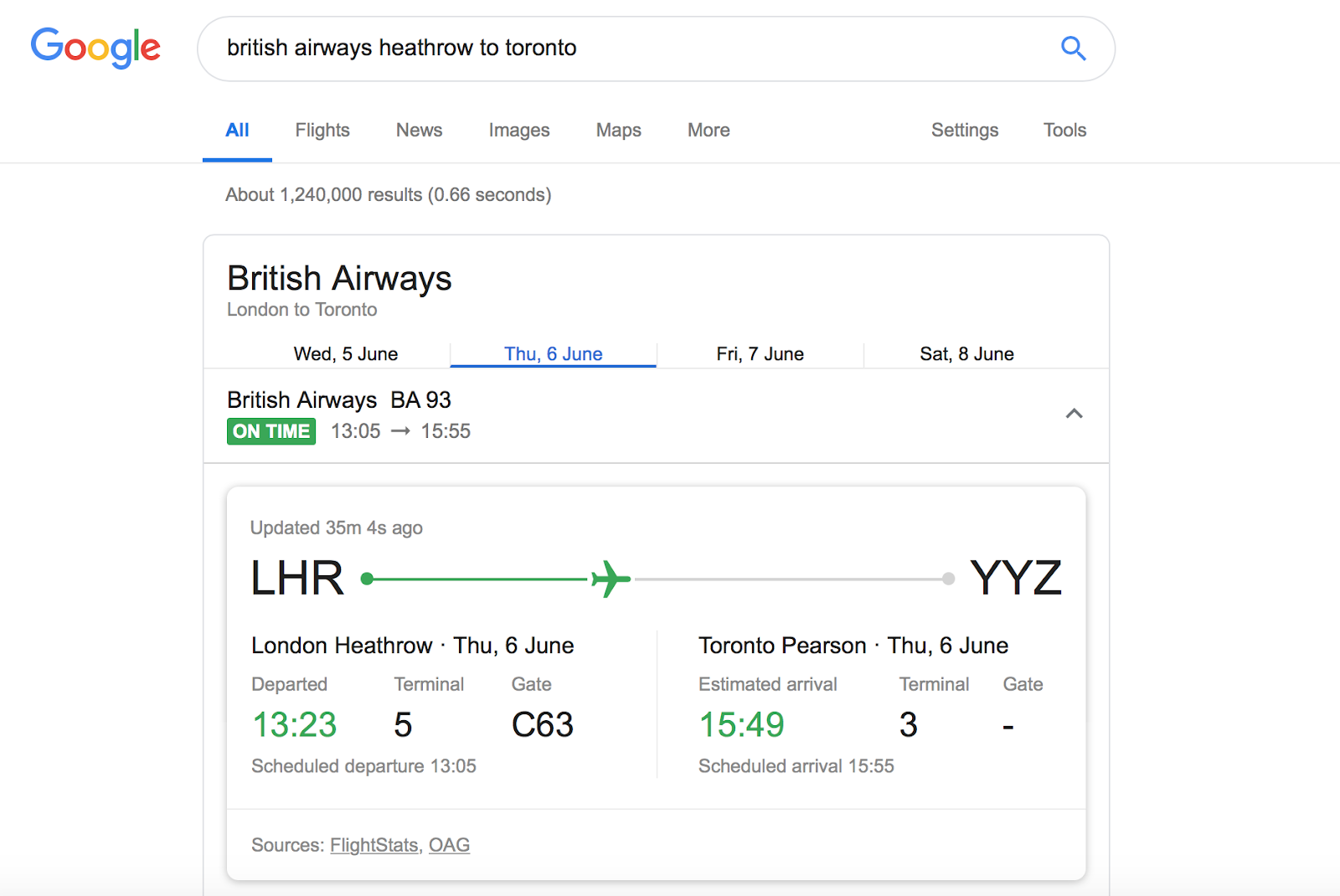 flight tracking Google flight tracking Google