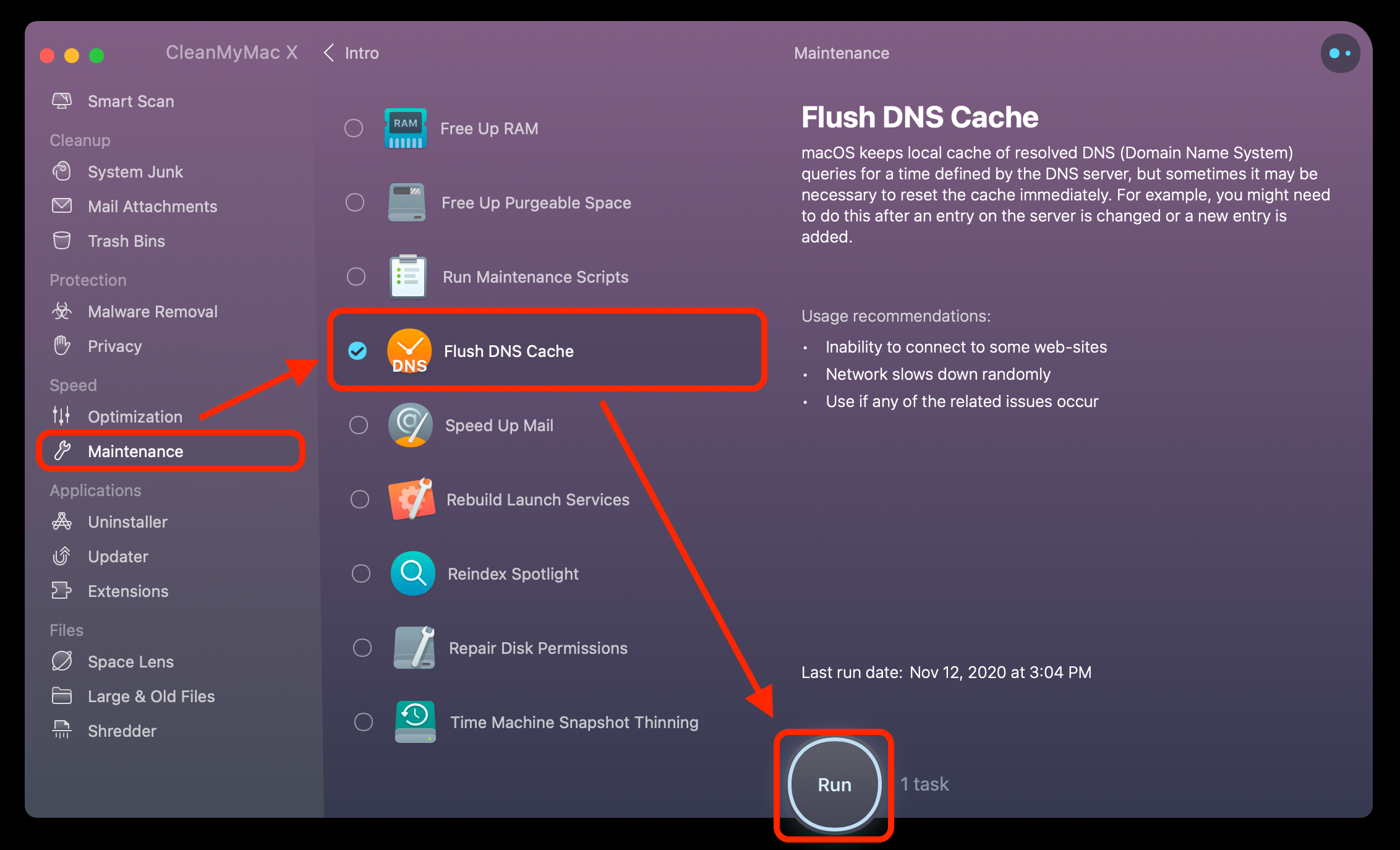 flush DNS cache mac