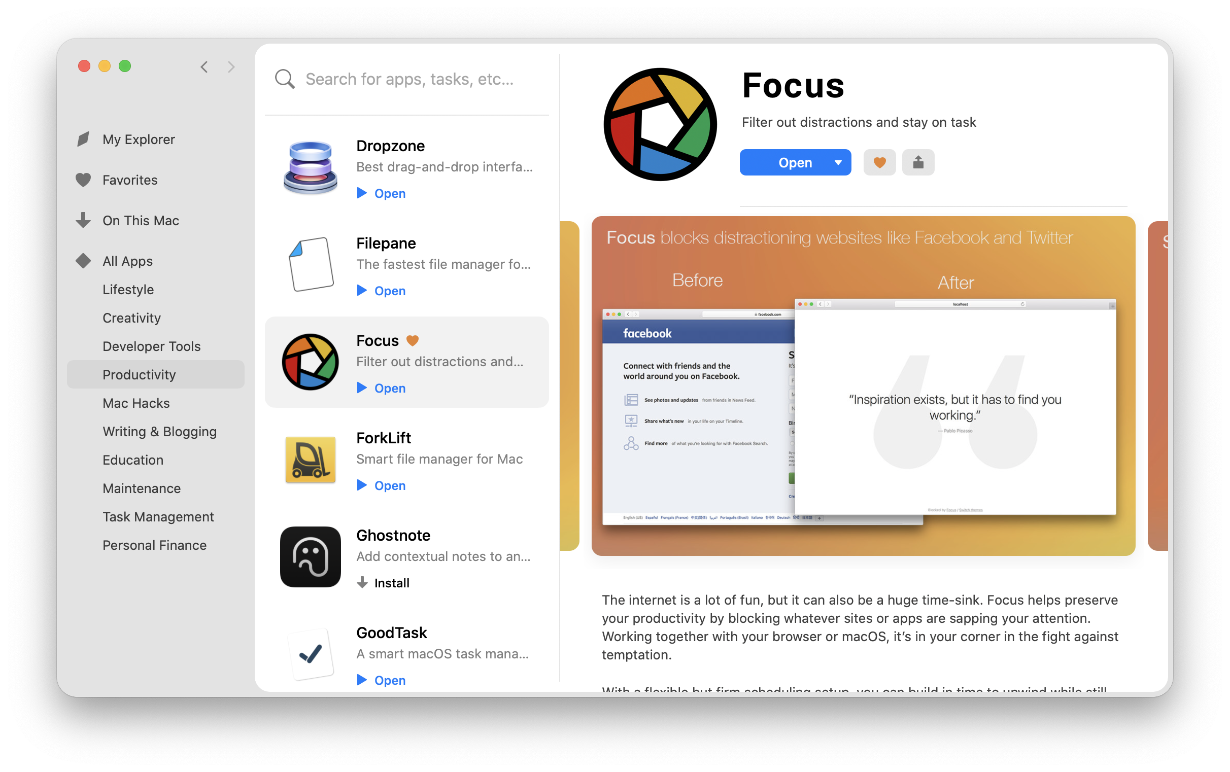 Focus app