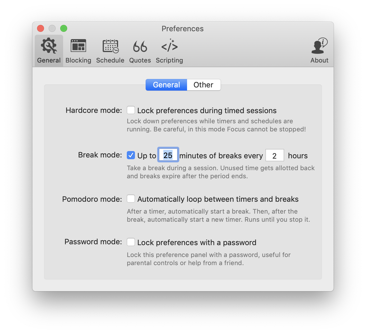 Focus pomodoro technique