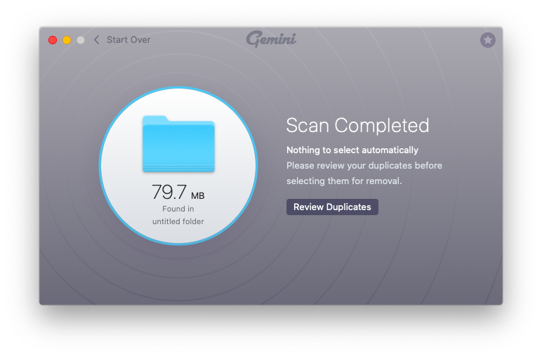 Gemini find duplicates Mac app