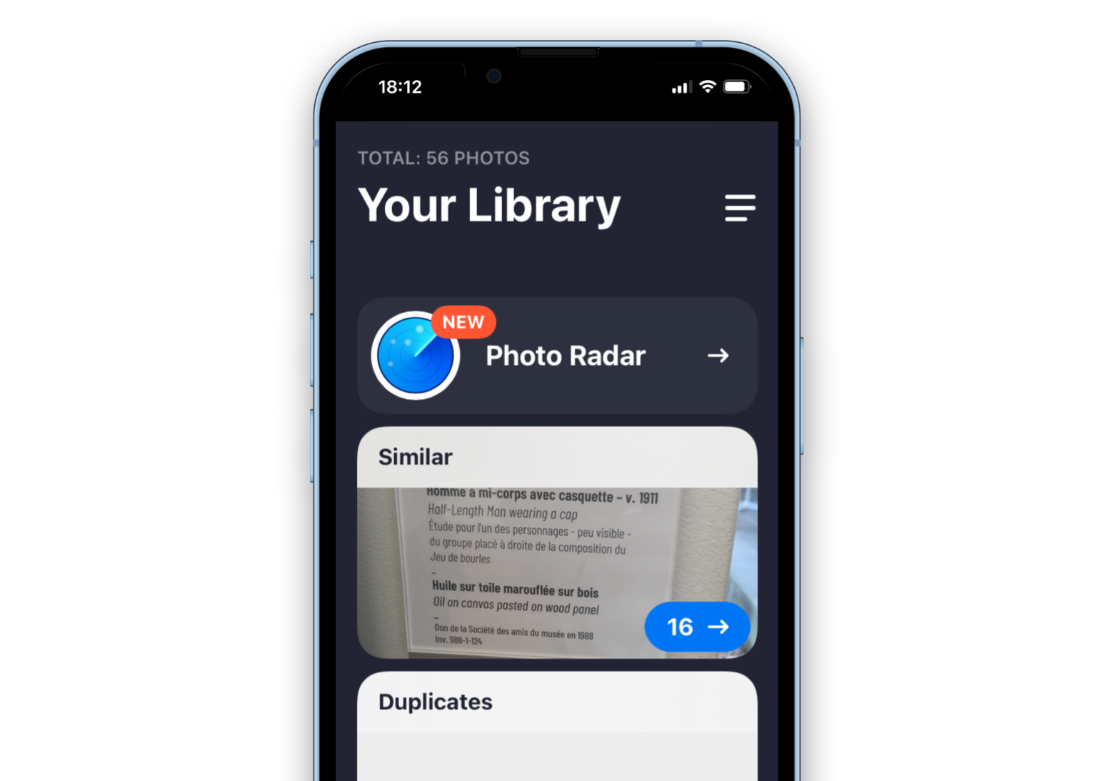Gemini, a duplicate files finder for iPhone and iPad