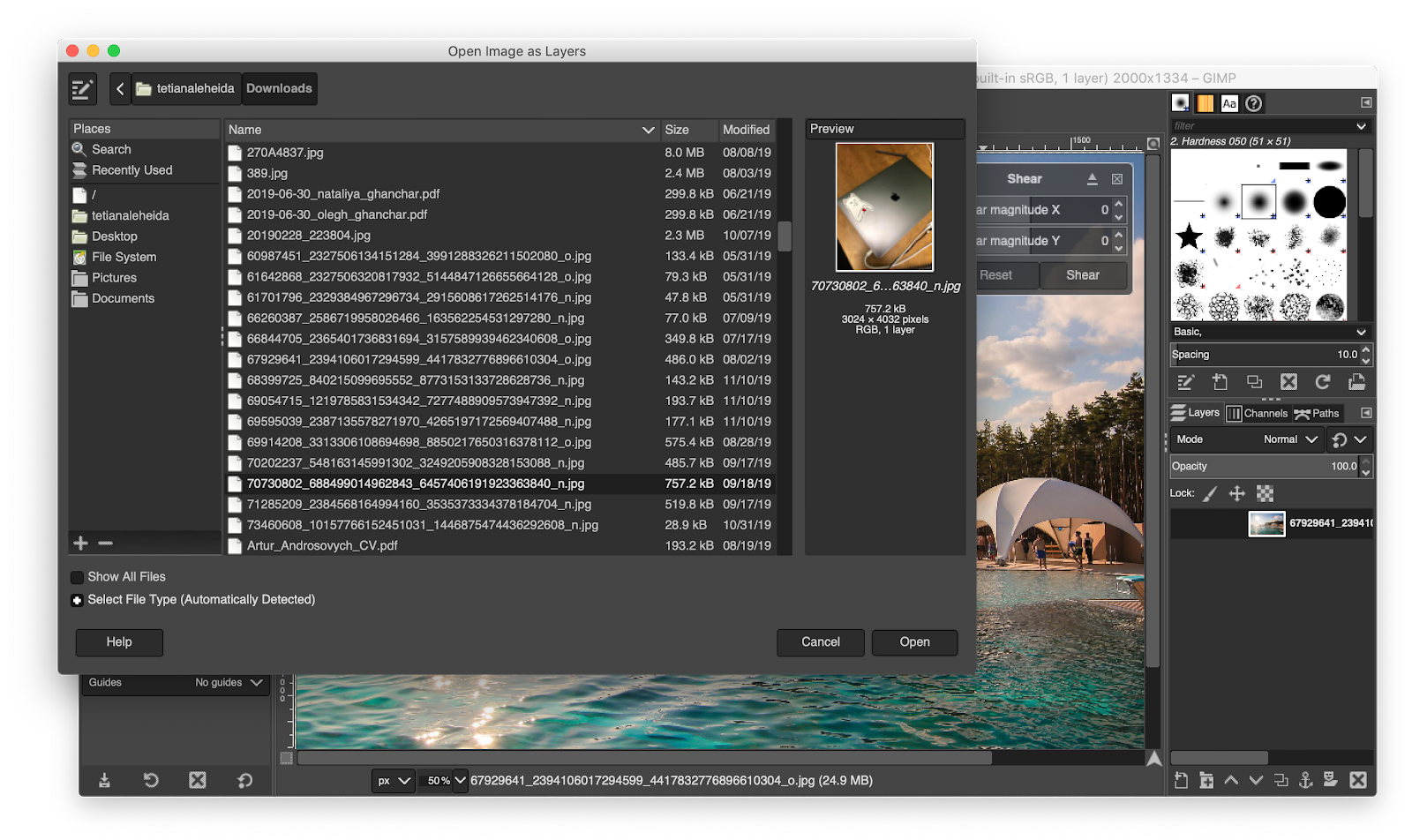 gimp photo software for mac
