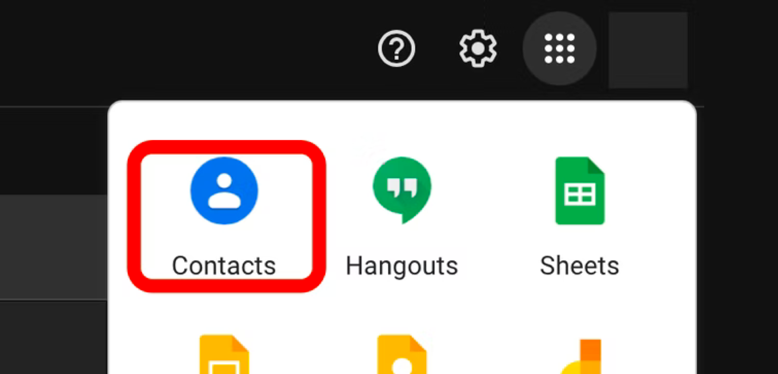 gmail contacts