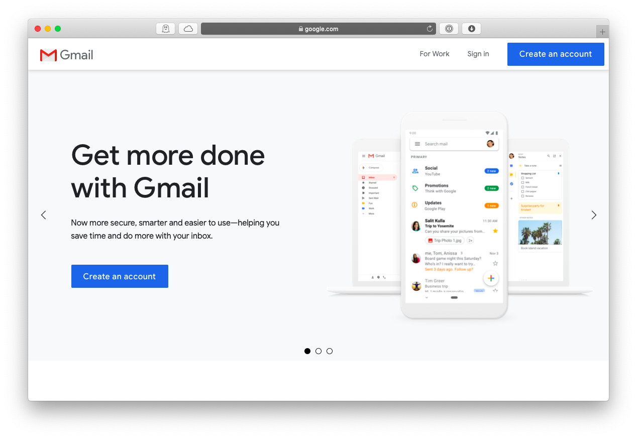 using gmail on mac