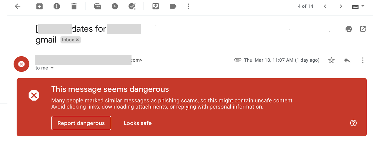 malicious email