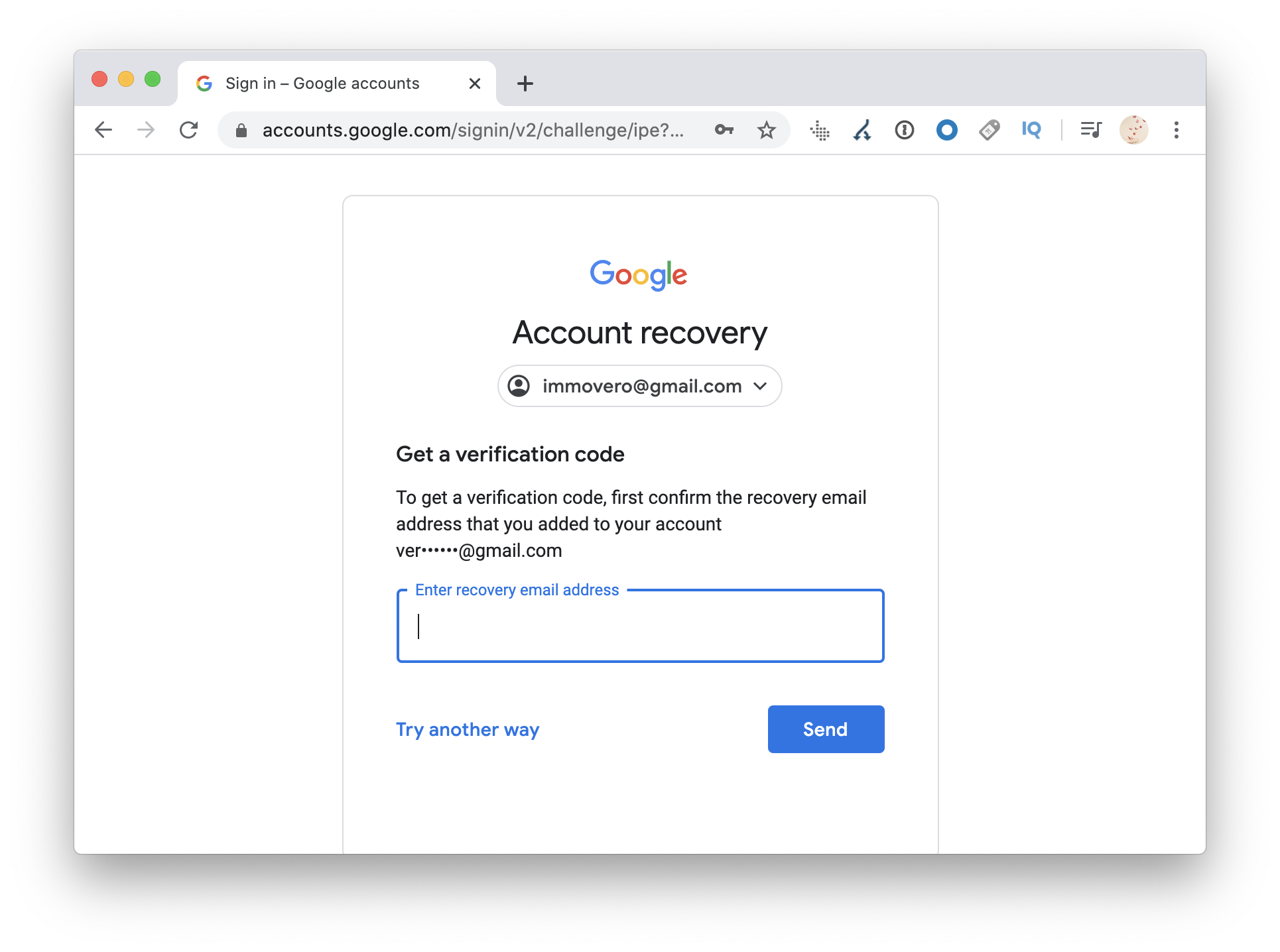 My google account recovery And forgot password my gmail account