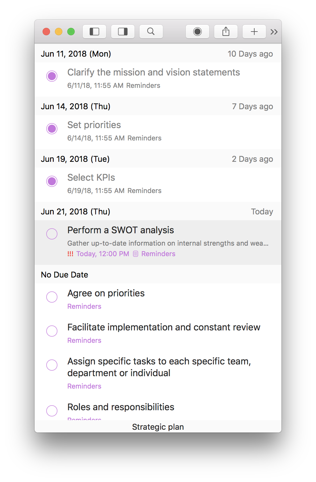 Planning process in GoodTask app