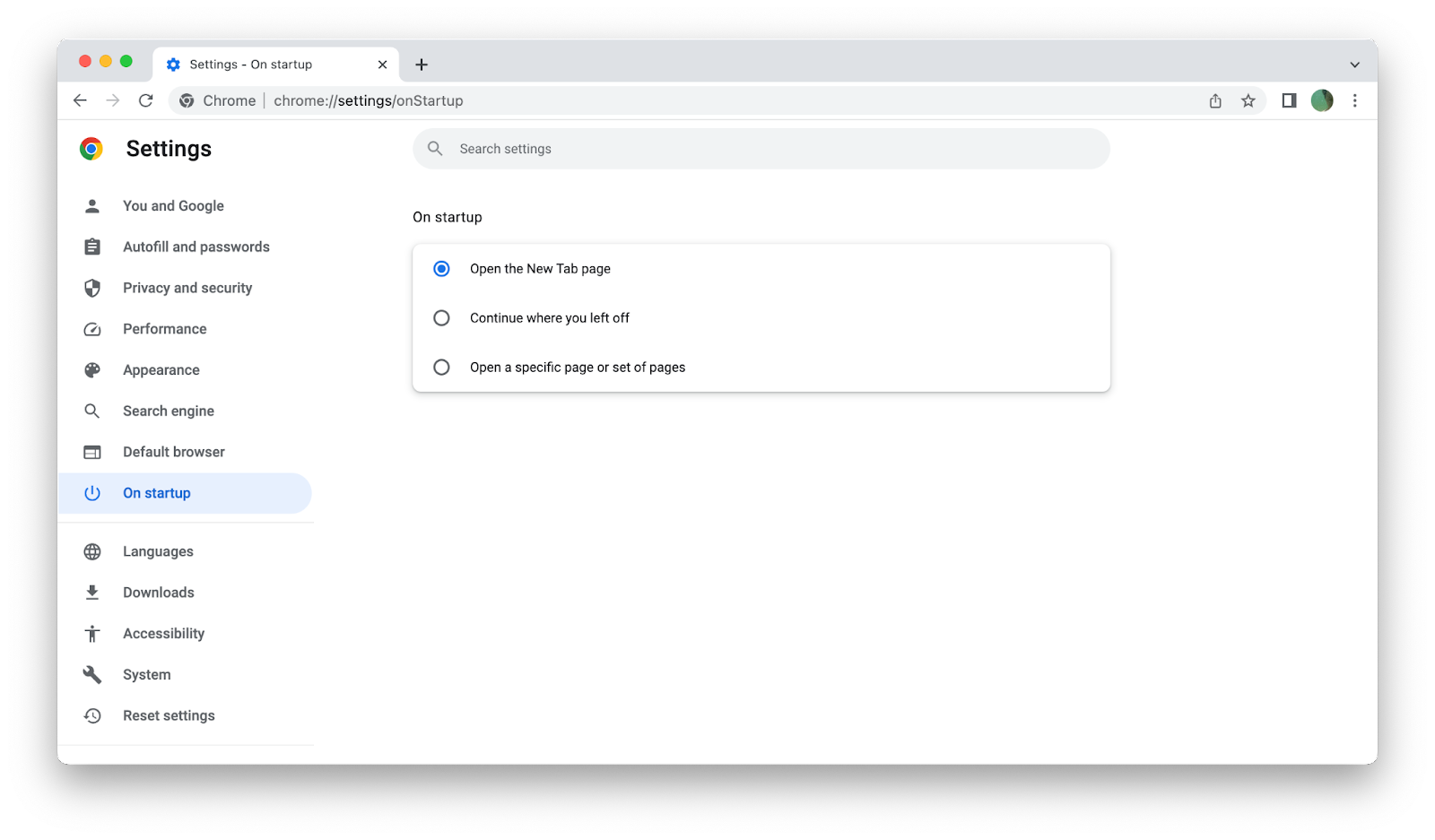 google chrome on startup extensions mac