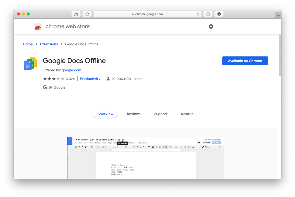 google docs for mac app