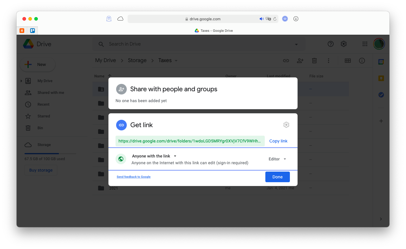 how to download google drive into a certain file